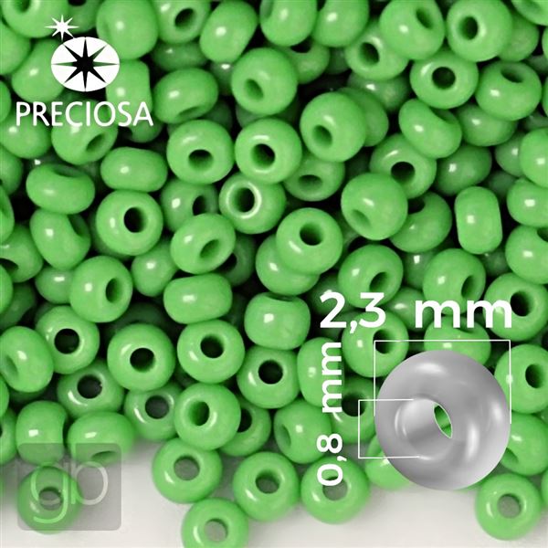 Preciosa Seed beads 10/0 2,3 mm Green 53210 50 g