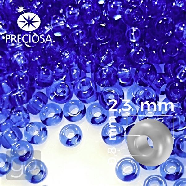 Preciosa Seed beads 10/0 2,3 mm Blue 30050 50 g