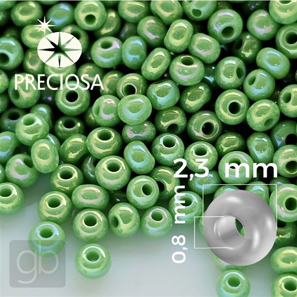 Preciosa Seed beads 10/0 2,3 mm Green 54210 50 g