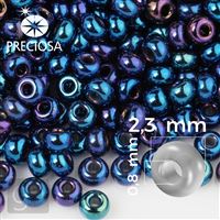 Preciosa Seed beads 10/0 2,3 mm Blue IRIS 59135 50 g