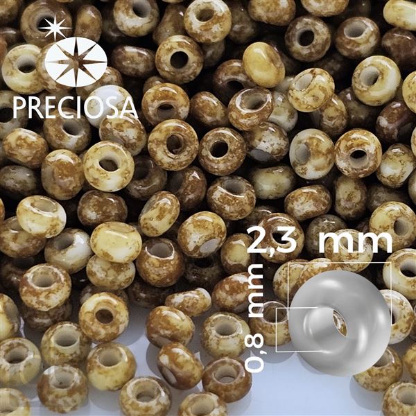 Preciosa Seed beads 10/0 2,3 mm Beige 66209 50 g