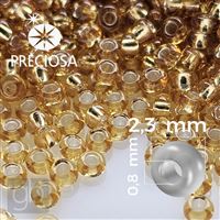 Preciosa Seed beads 10/0 2,3 mm Yellow 17050 50 g