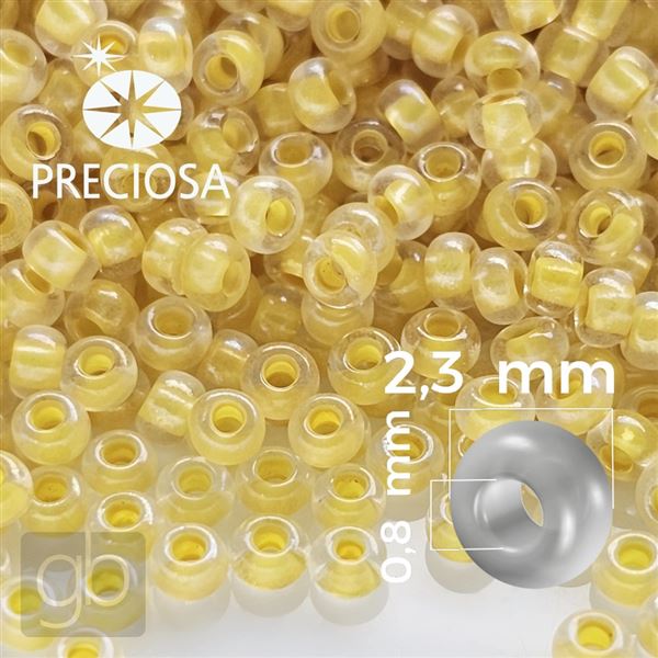 Preciosa Seed beads 10/0 2,3 mm Yellow 58583 50 g