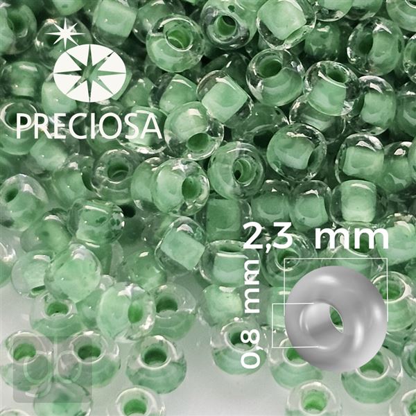 Preciosa Seed beads 10/0 2,3 mm Green 38657 50 g