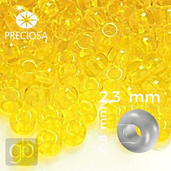 Preciosa Seed beads 10/0 2,3 mm Yellow 80010 50 g