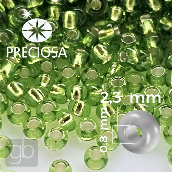 Preciosa Seed beads 10/0 2,3 mm Green 57220 50 g