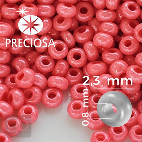 Preciosa Seed beads 10/0 2,3 mm Pink 98170 50 g