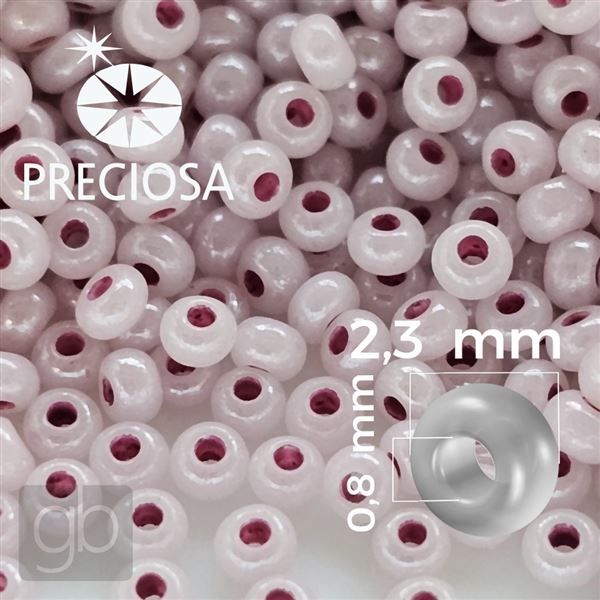 Preciosa Seed beads 10/0 2,3 mm Pink 17398 50 g