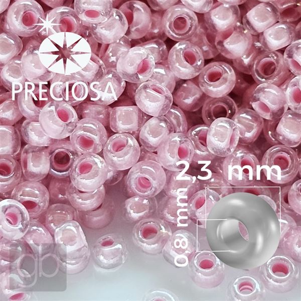 Preciosa Seed beads 10/0 2,3 mm Pink 38694 50 g