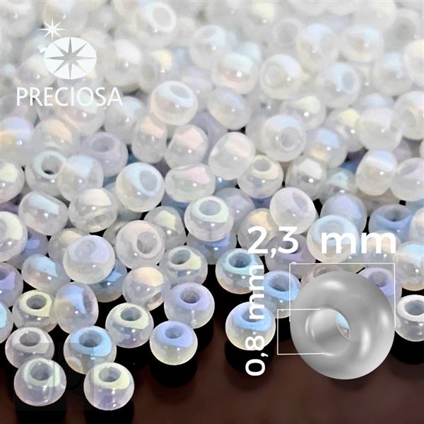 Preciosa Seed beads 10/0 2,3 mm White 57205 50 g