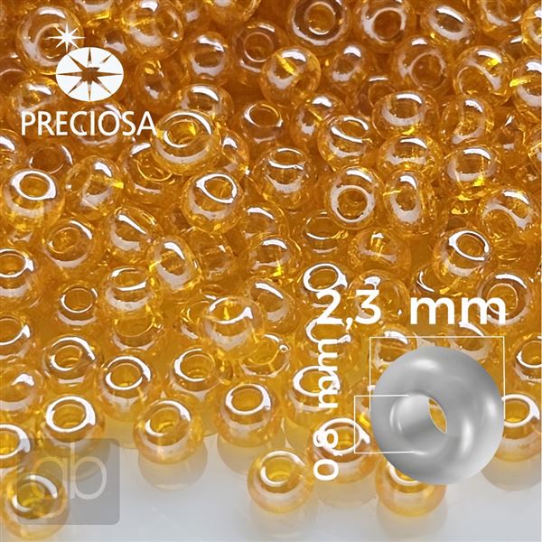 Preciosa Seed beads 10/0 2,3 mm Orange 86060 50 g