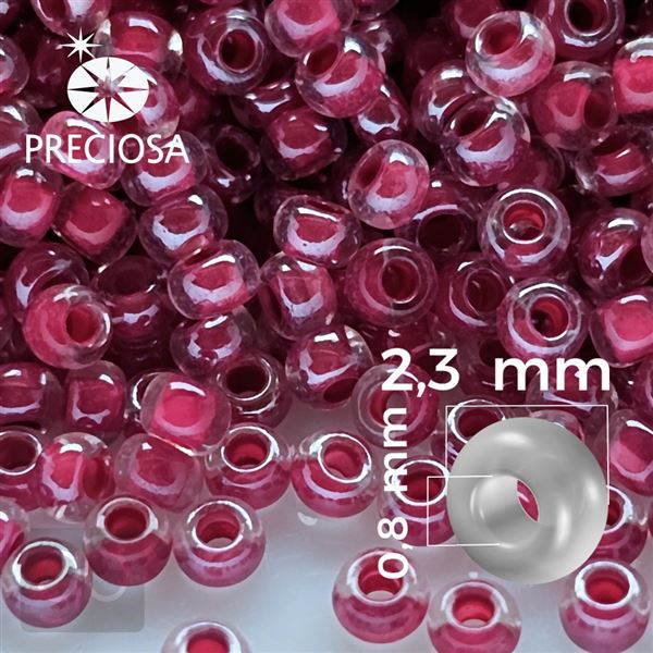 Preciosa Seed beads 10/0 2,3 mm Pink 38627 50 g