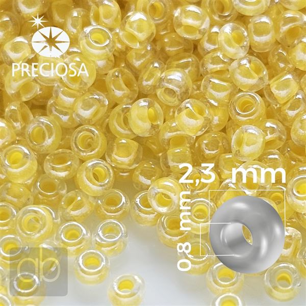 Preciosa Seed beads 10/0 2,3 mm Yellow 38638 50 g