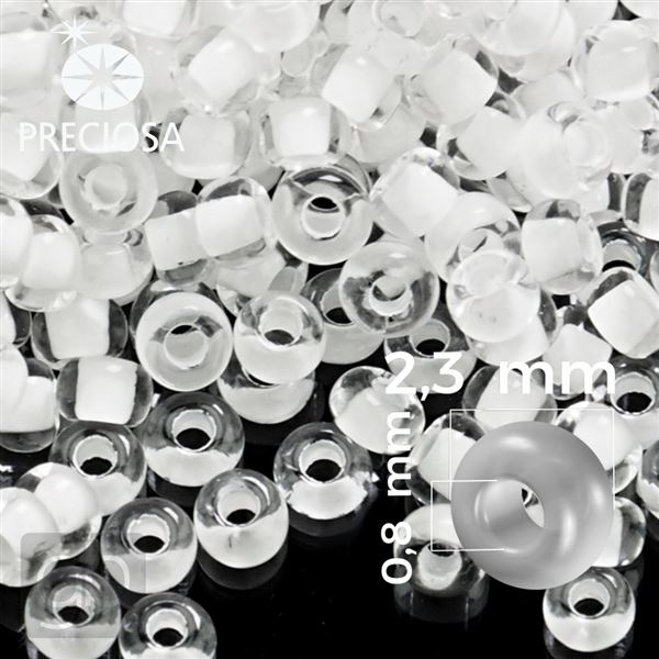 Preciosa Seed beads 10/0 2,3 mm White 38602 20 g