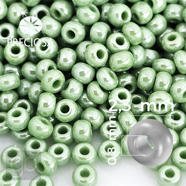 Preciosa Seed beads 10/0 2,3 mm Green 58210 50 g