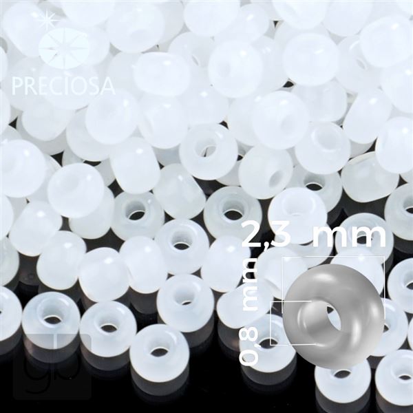 Preciosa Seed beads 10/0 2,3 mm White 02090 50 g