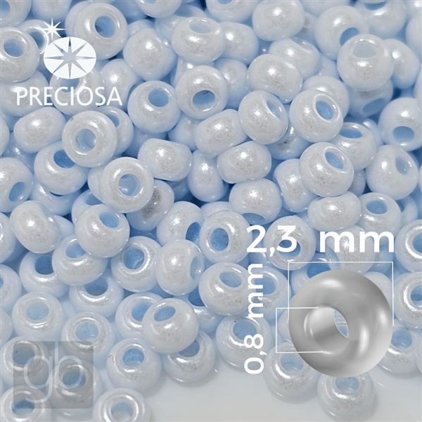 Preciosa Seed beads 10/0 2,3 mm Blue 16236 20 g