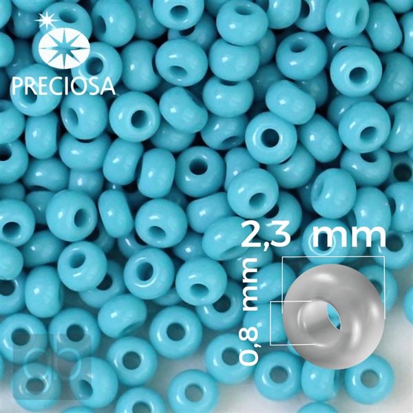 Preciosa Seed beads 10/0 2,3 mm Blue 63030 20 g