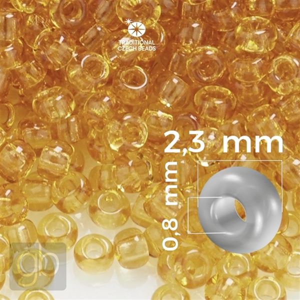 Preciosa Seed beads 10/0 2,3 mm Yellow 10050 20 g