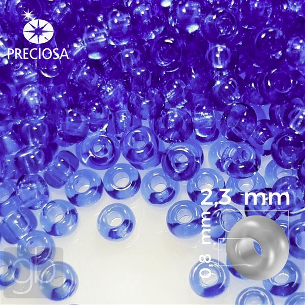 Preciosa Seed beads 10/0 2,3 mm Blue 30030 20 g