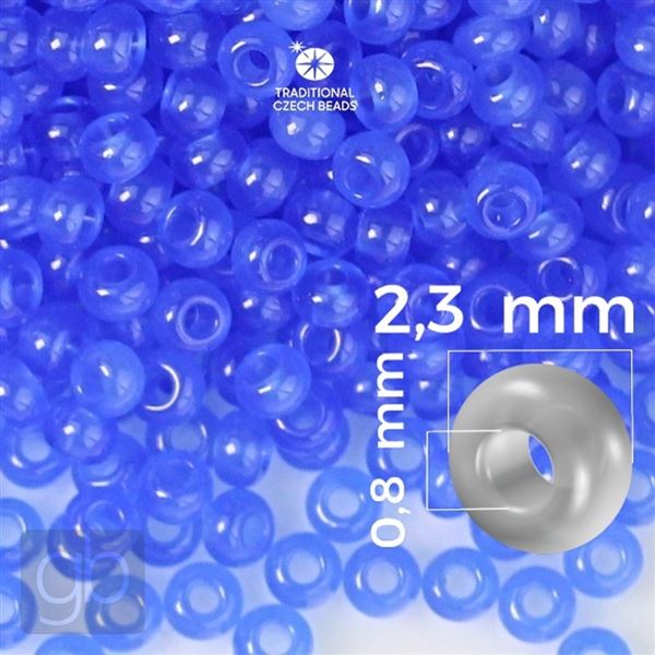 Preciosa Seed beads 10/0 2,3 mm Blue 32010 20 g