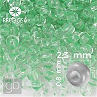 Preciosa STRIPED Seed Beads 10/0 2,3 mm Green Clear 00850 20 g