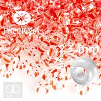 Preciosa STRIPED Seed Beads 10/0 2,3 mm Red Clear 00890 20 g