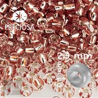 Preciosa STRIPED Seed Beads 10/0 2,3 mm Red Clear 00302 20 g