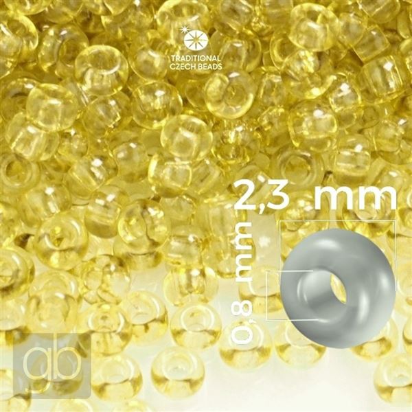 Preciosa Seed beads 10/0 2,3 mm Yellow 01151 20 g