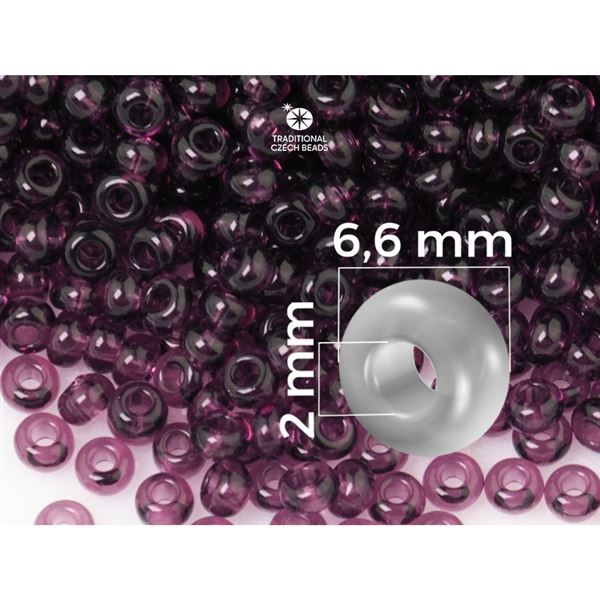 Preciosa Seed beads 1/0 6,6 mm Purple (20060) 20 g