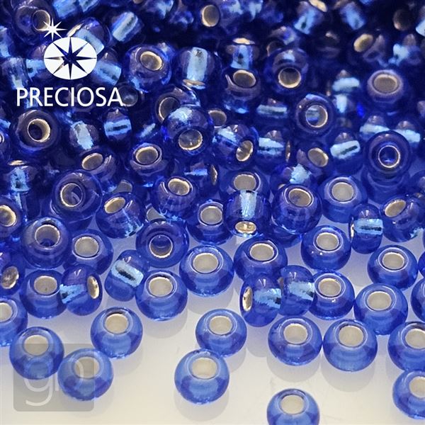 Preciosa Seed beads 10/0 2,3 mm Blue 37050 20 g