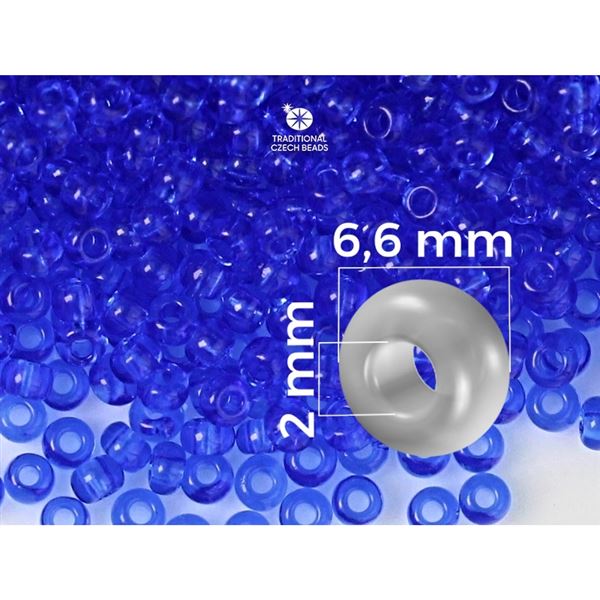 Preciosa Seed beads 1/0 6,6 mm Blue (30050) 20 g