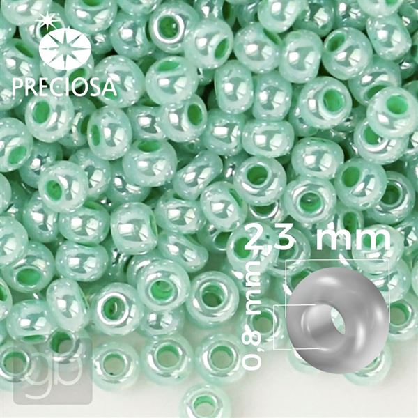 Preciosa Seed beads 10/0 2,3 mm Green 37356 50 g