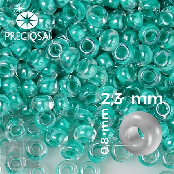 Preciosa Seed beads 10/0 2,3 mm Green 38658 20 g