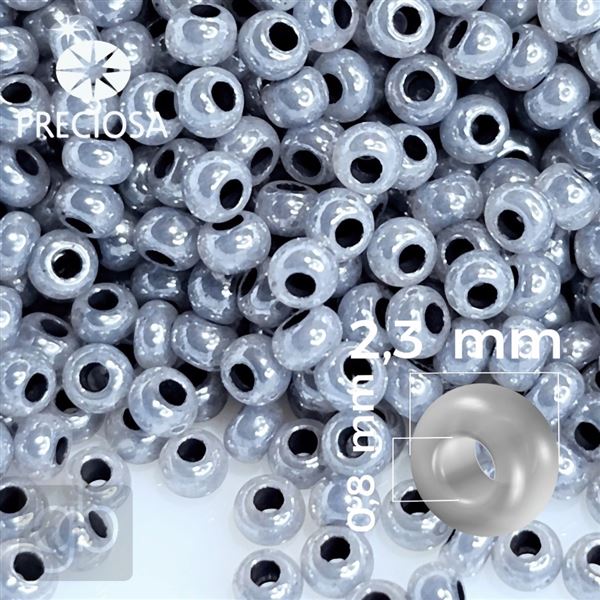 Preciosa Seed beads 10/0 2,3 mm Grey 37342 20 g