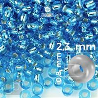 Preciosa Seed beads 10/0 2,3 mm Blue 67030 20 g