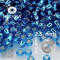 Preciosa Seed beads 10/0 2,3 mm Blue 67150 20 g