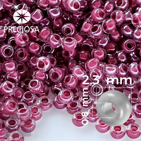 Preciosa Seed beads 10/0 2,3 mm Red 38627 50 g