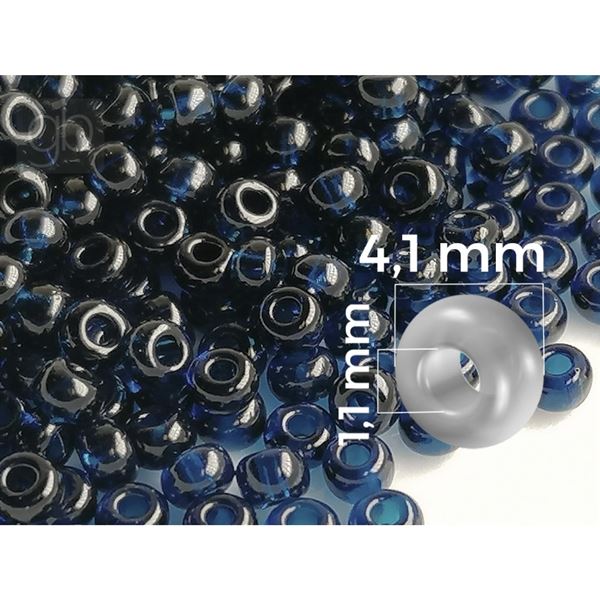 Preciosa Seed beads 1/0 6,6 mm Blue (60100) 20 g