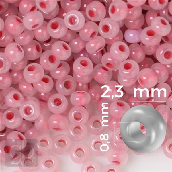 Preciosa Seed beads 10/0 2,3 mm Pink 38694 20 g