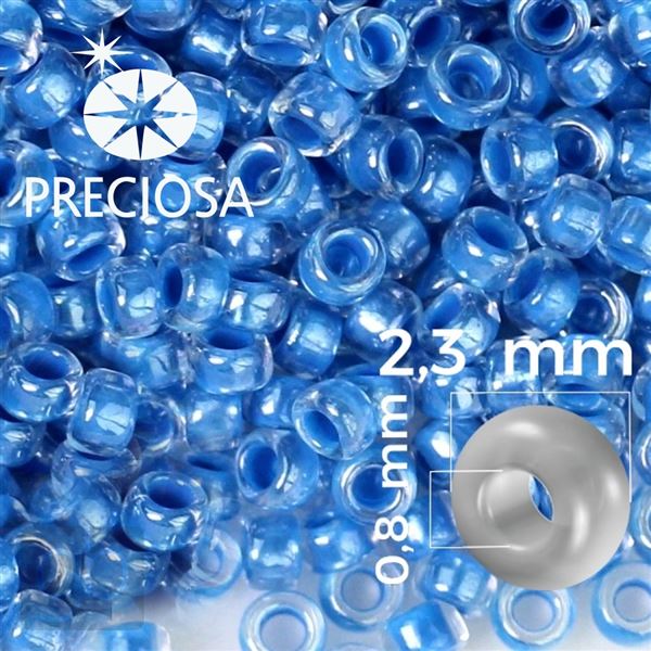 Preciosa Seed beads 10/0 2,3 mm Blue 38638 20 g