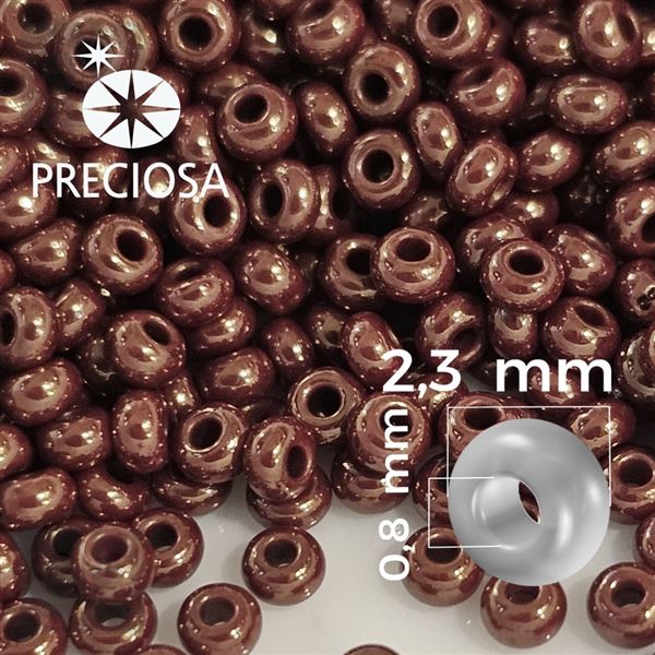 Preciosa Seed beads 10/0 2,3 mm Brown 93195 50 g