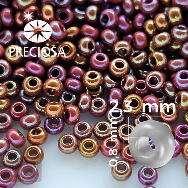 Preciosa Seed beads 10/0 2,3 mm Red 14600 50 g