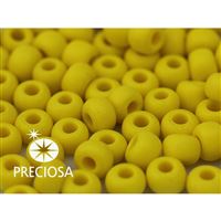 Preciosa Seed beads 1/0 6,6 mm Yellow Matt (83110) 20 g