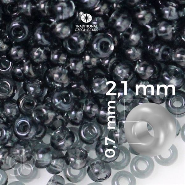 Preciosa Seed beads 11/0 2,1 mm Grey 40010 50 g