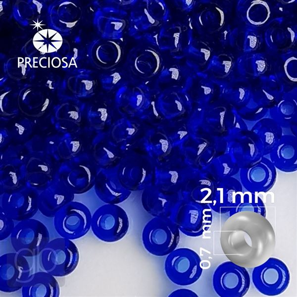 Preciosa Seed beads 11/0 2,1 mm Blue 60300 50 g