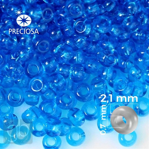 Preciosa Seed beads 11/0 2,1 mm Blue 60150 50 g