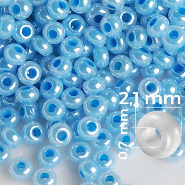 Preciosa Seed beads 11/0 2,1 mm Blue 37136 50 g