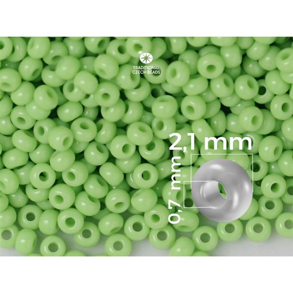 Preciosa Seed beads 11/0 2,1 mm Green 53410 50 g