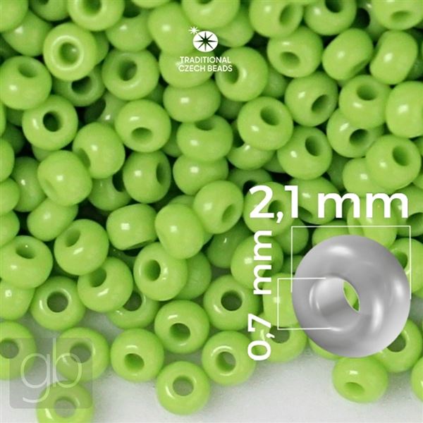 Preciosa Seed beads 11/0 2,1 mm Green 53310 50 g